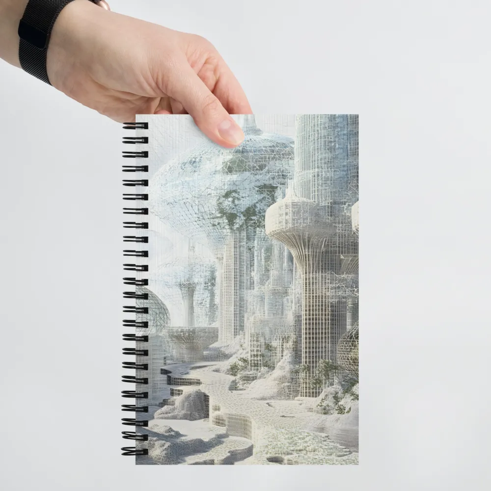 Ethereal Architectures: A Journey into the Future | Spiral Notebook