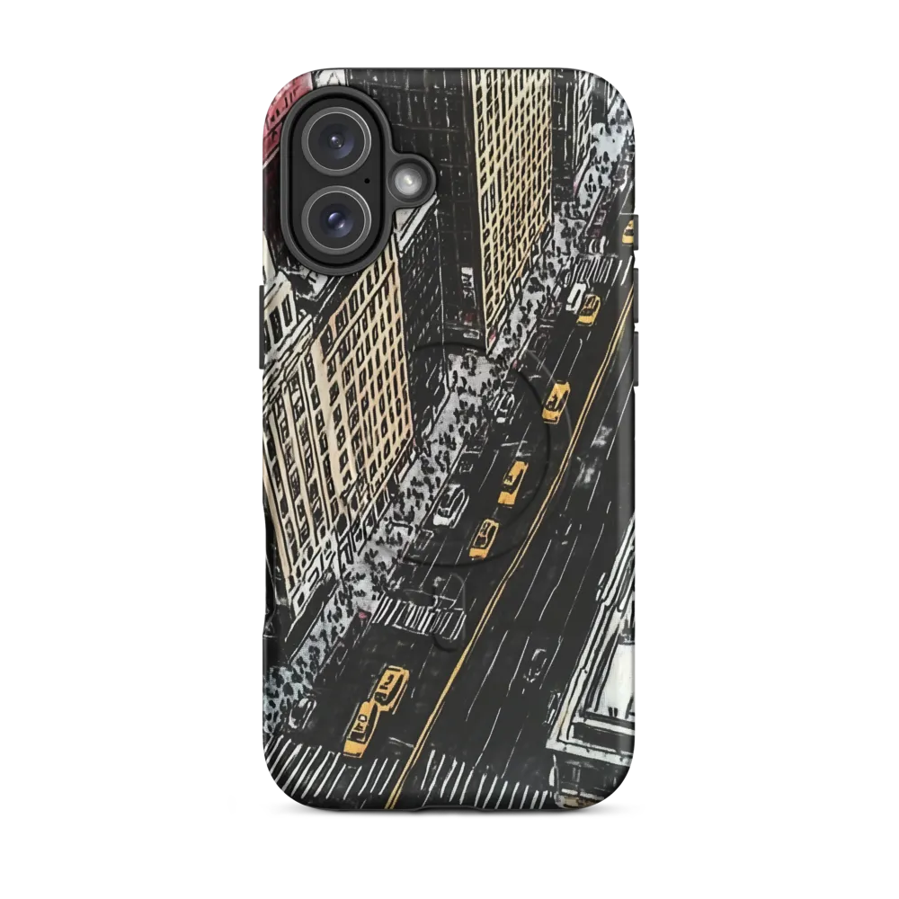 Aerial Symphony: City Pulse | Phone Case |  16 Plus | MagSafe® Tough Case | Matte