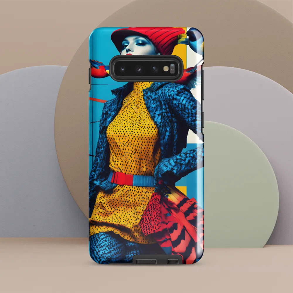 Vibrant Fusion of Nature and Fashion | Phone Case |  S10 Plus | Tough Case | Glossy