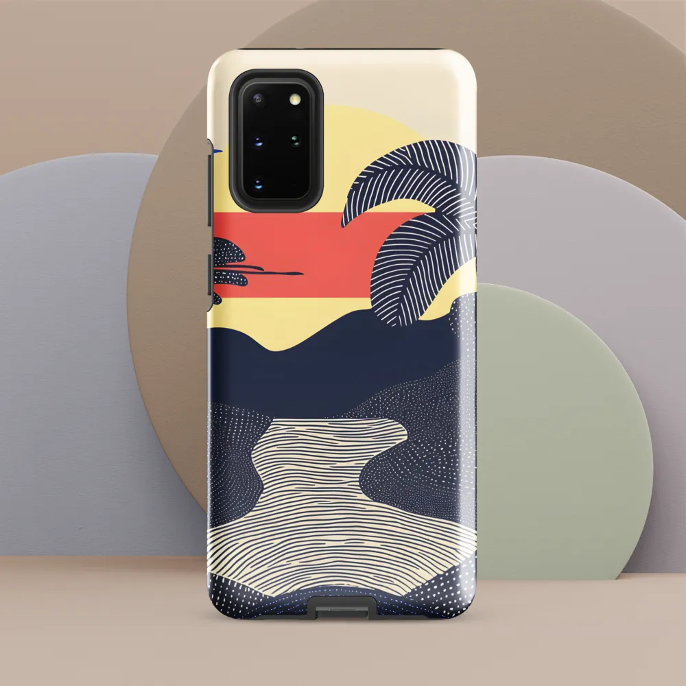 Tranquil Sunset in Modern Minimalism