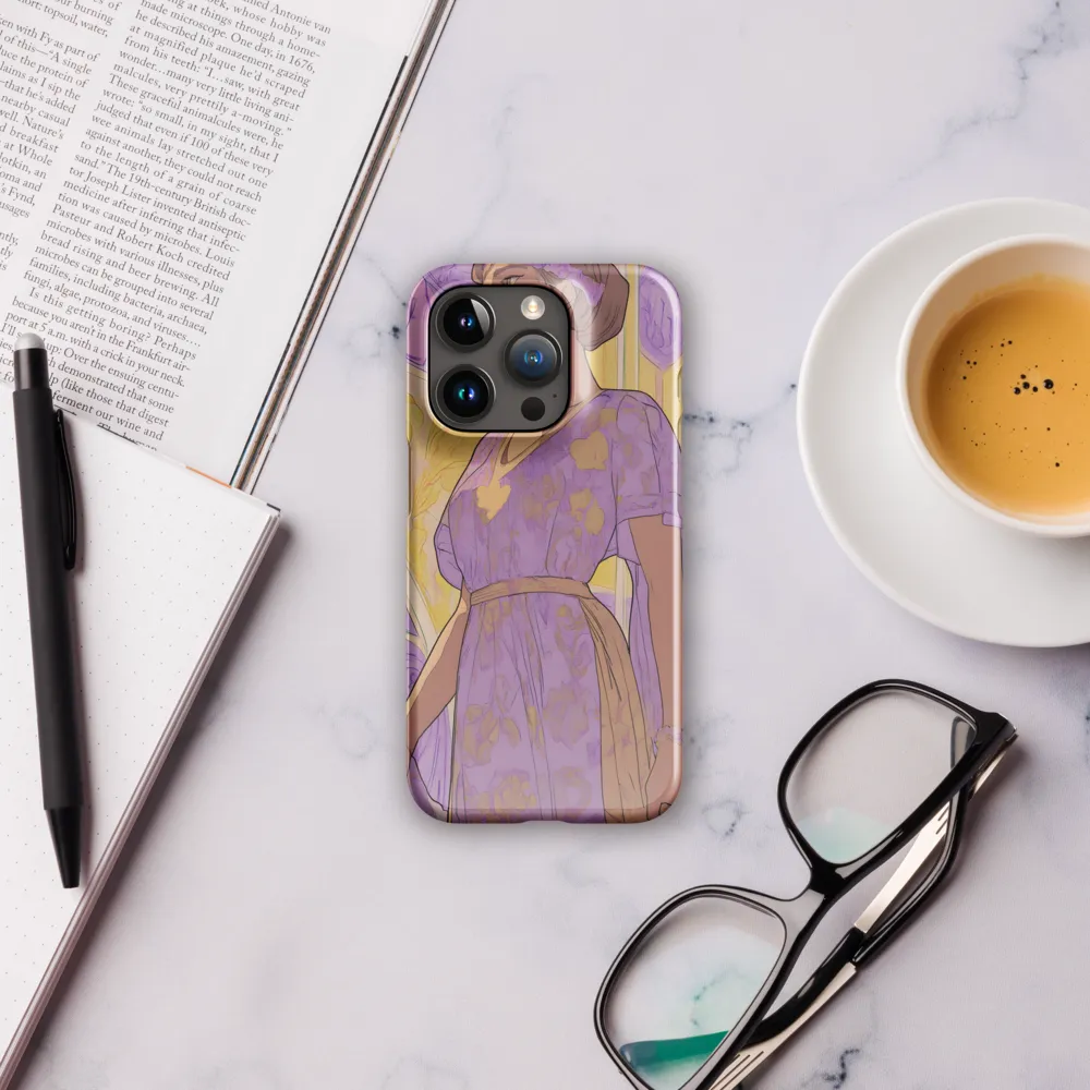 Elegance in Floral Harmony | Phone Case |  15 Pro | Snap Case | Glossy