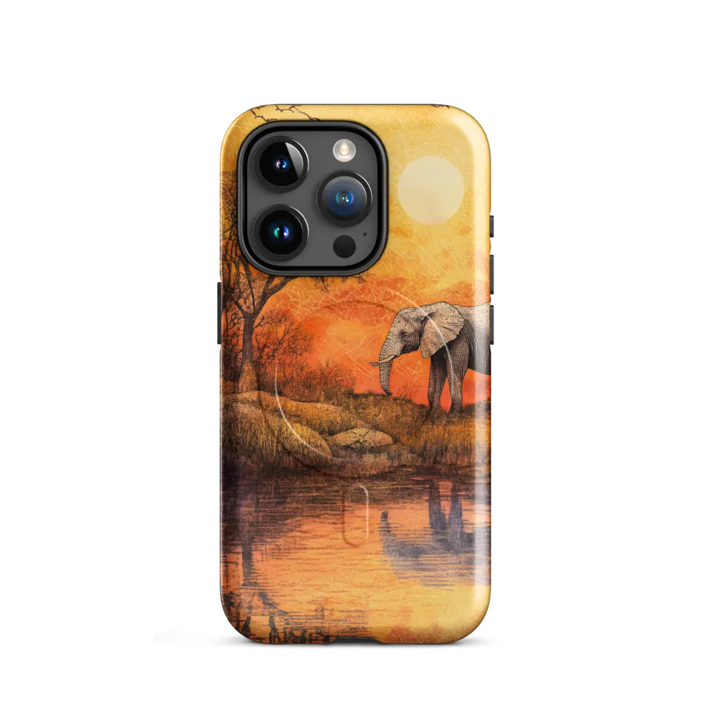 Elephant's Serenity at Dusk