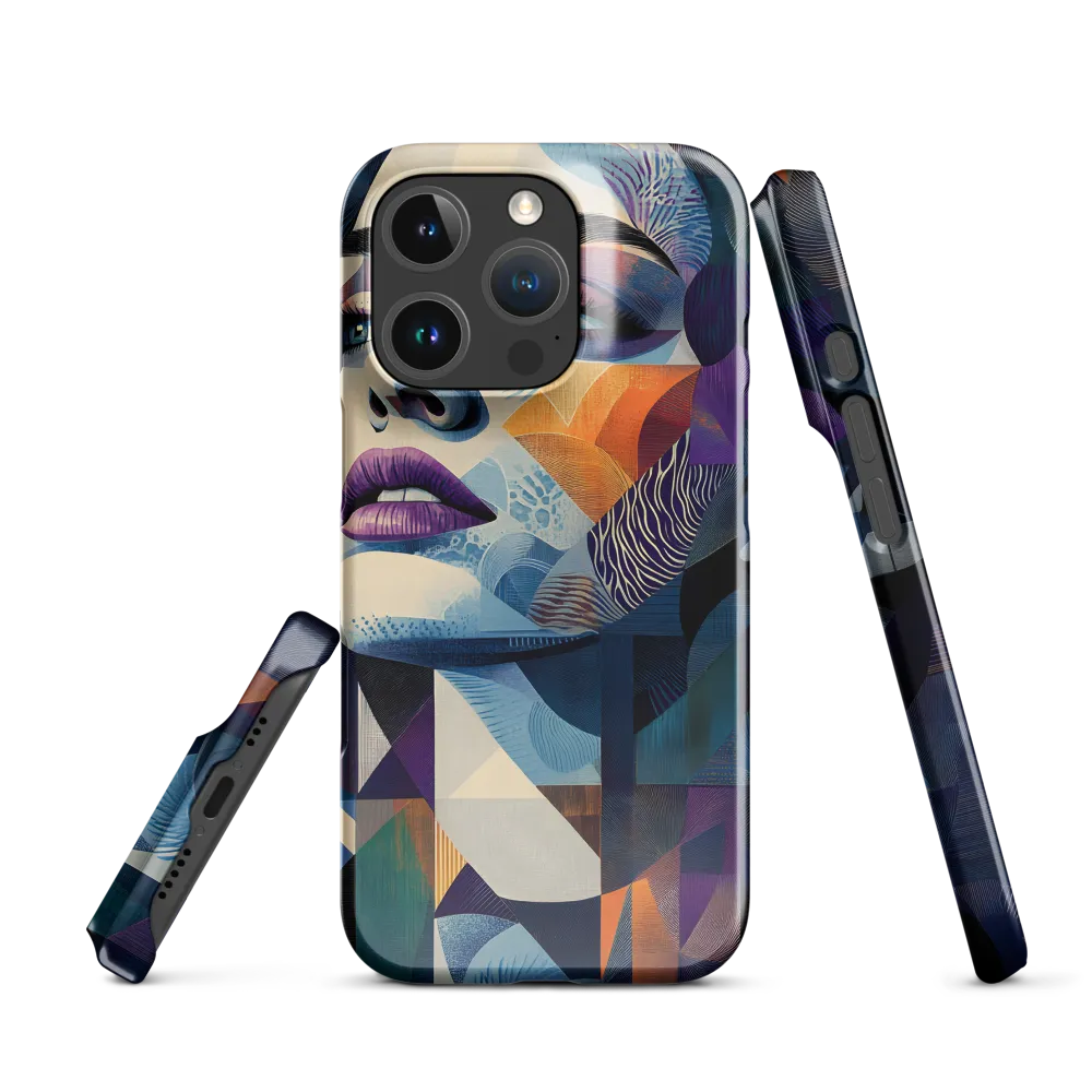 Fragmented Mystery: A Modern Portrait | Phone Case |  16 Pro | Snap Case | Glossy