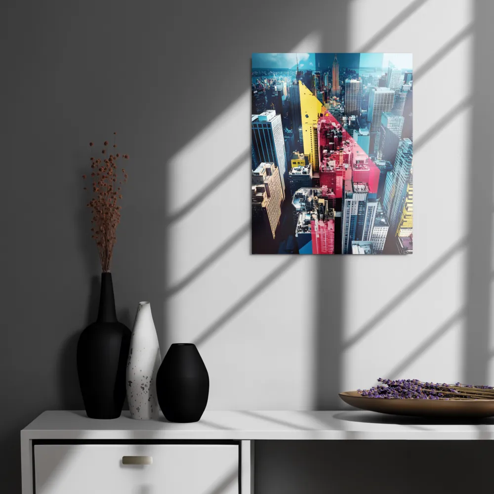 Dynamic Urban Symphony | Metal Print | 16″×20″