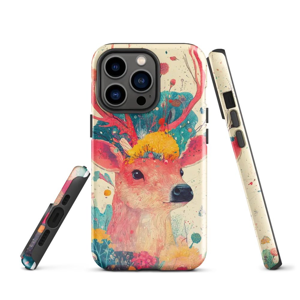 Whimsical Harmony: A Deer in Bloom