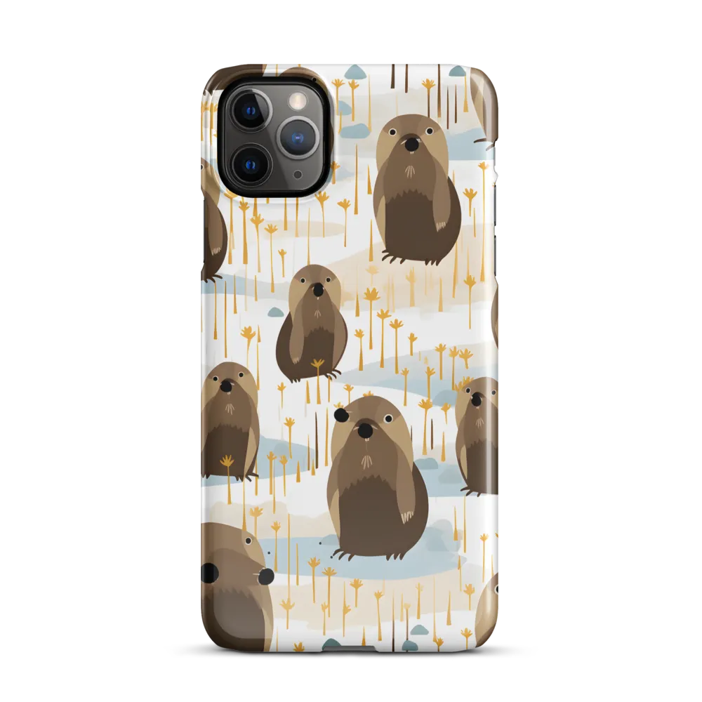 Whimsical Waters: A Celebration of Otters and Seals | Phone Case |  11 Pro Max | Snap Case | Glossy