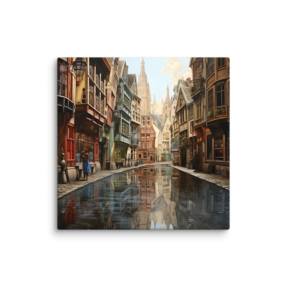 Reflections of a Timeless City | Canvas | 28″×28″