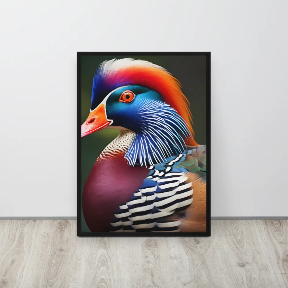 The Majestic Mandarin | Canvas with Black Frame | 20″×28″