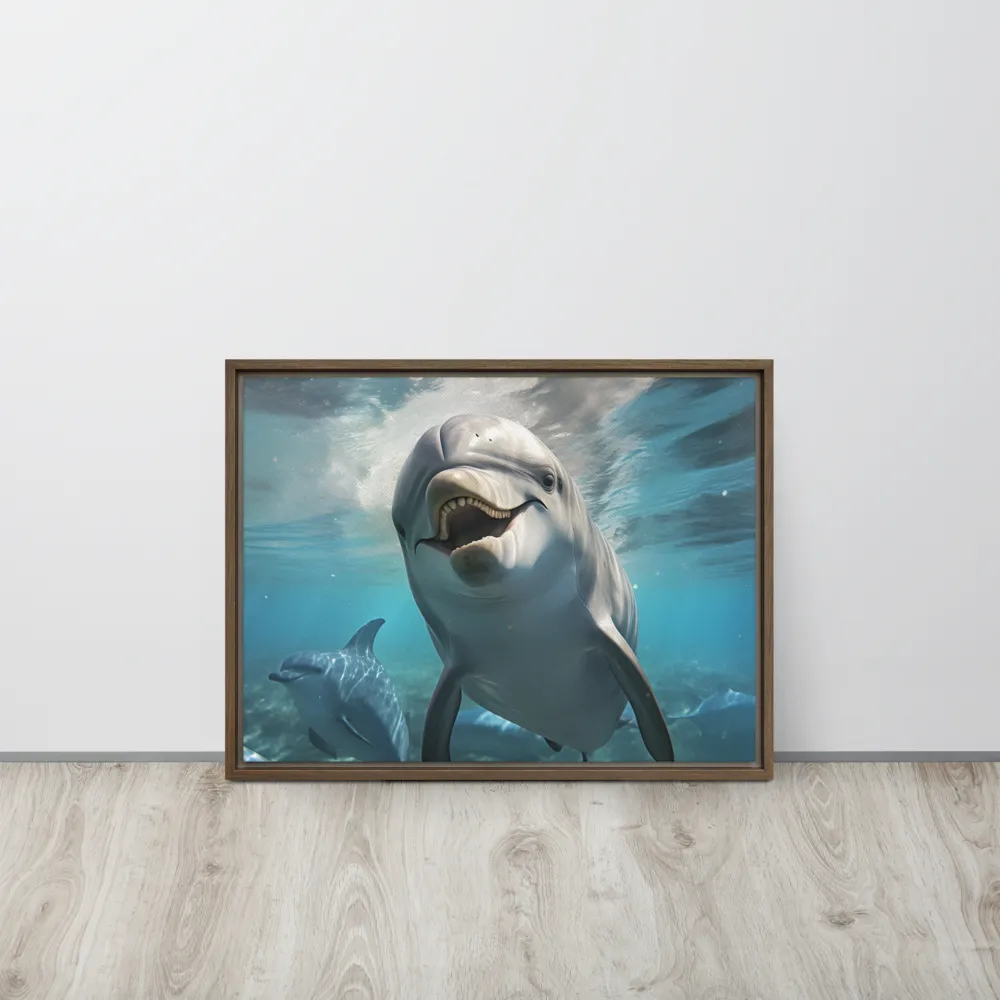 Beneath the Waves: A Dolphin's Dance