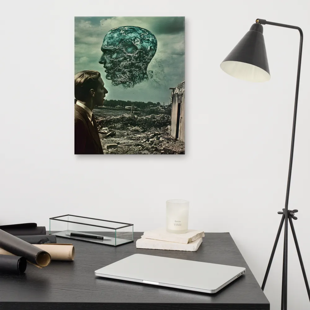 Ethereal Reflections: Identity in a Fragmented World | Canvas | 16″×20″