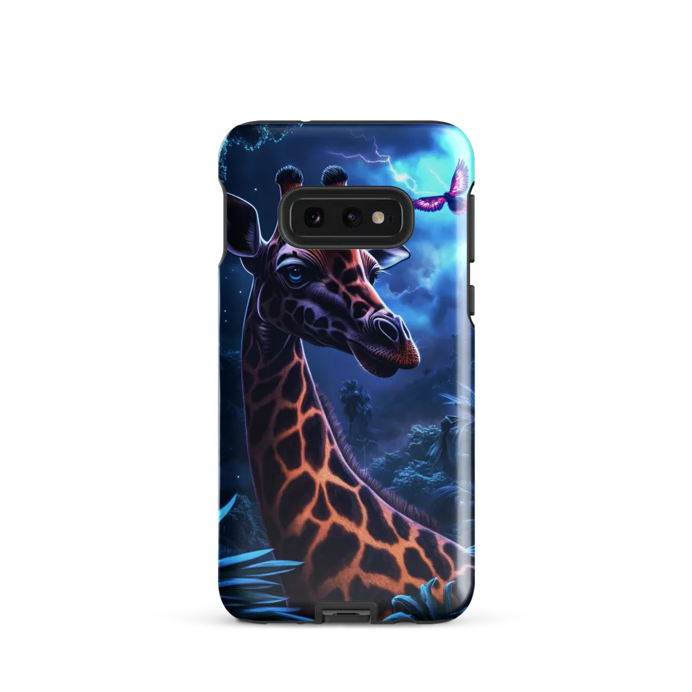 Mystical Giraffe in Twilight Jungle