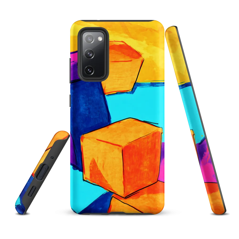 Playful Cubes in Vibrant Harmony