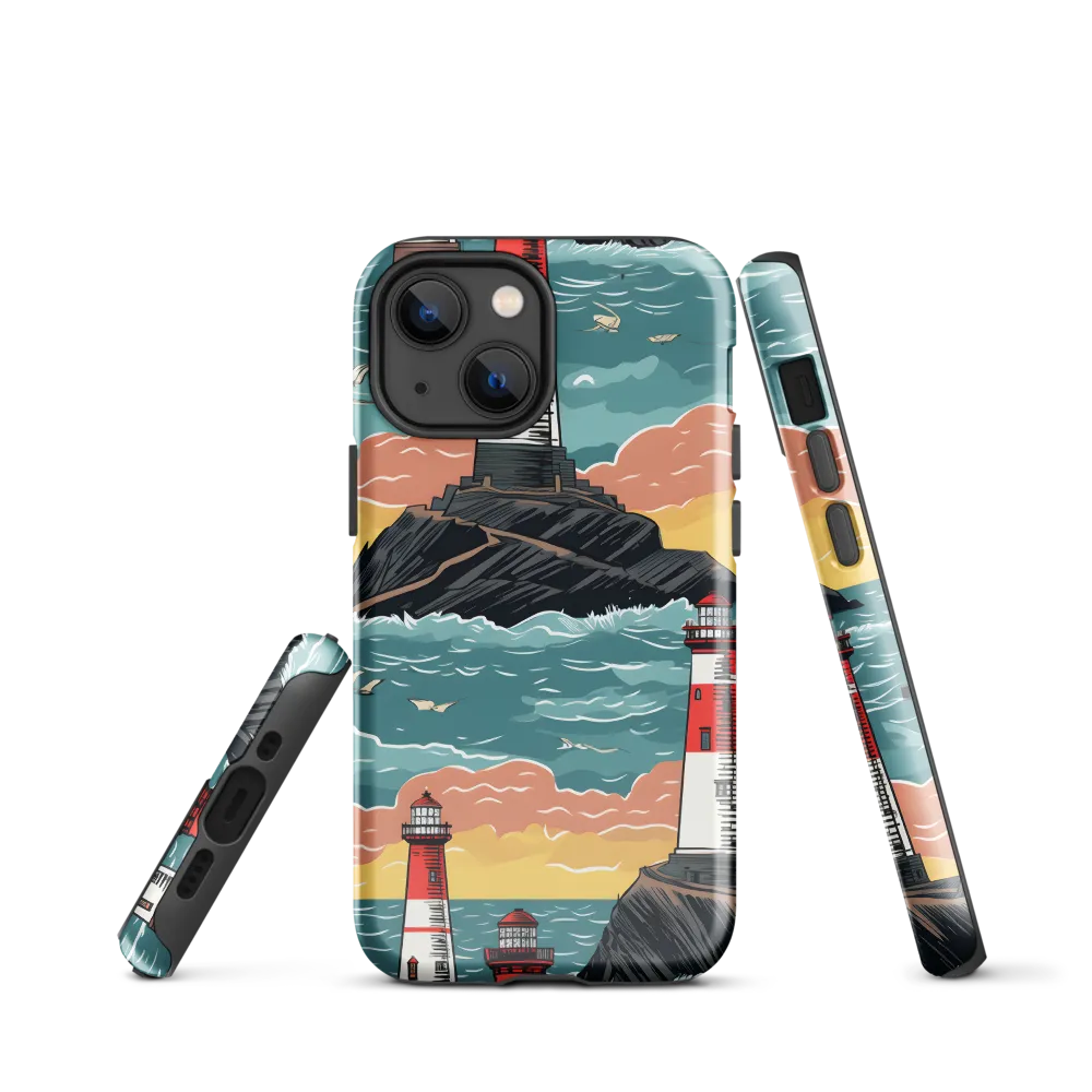 Lighthouses in a Whimsical Ocean