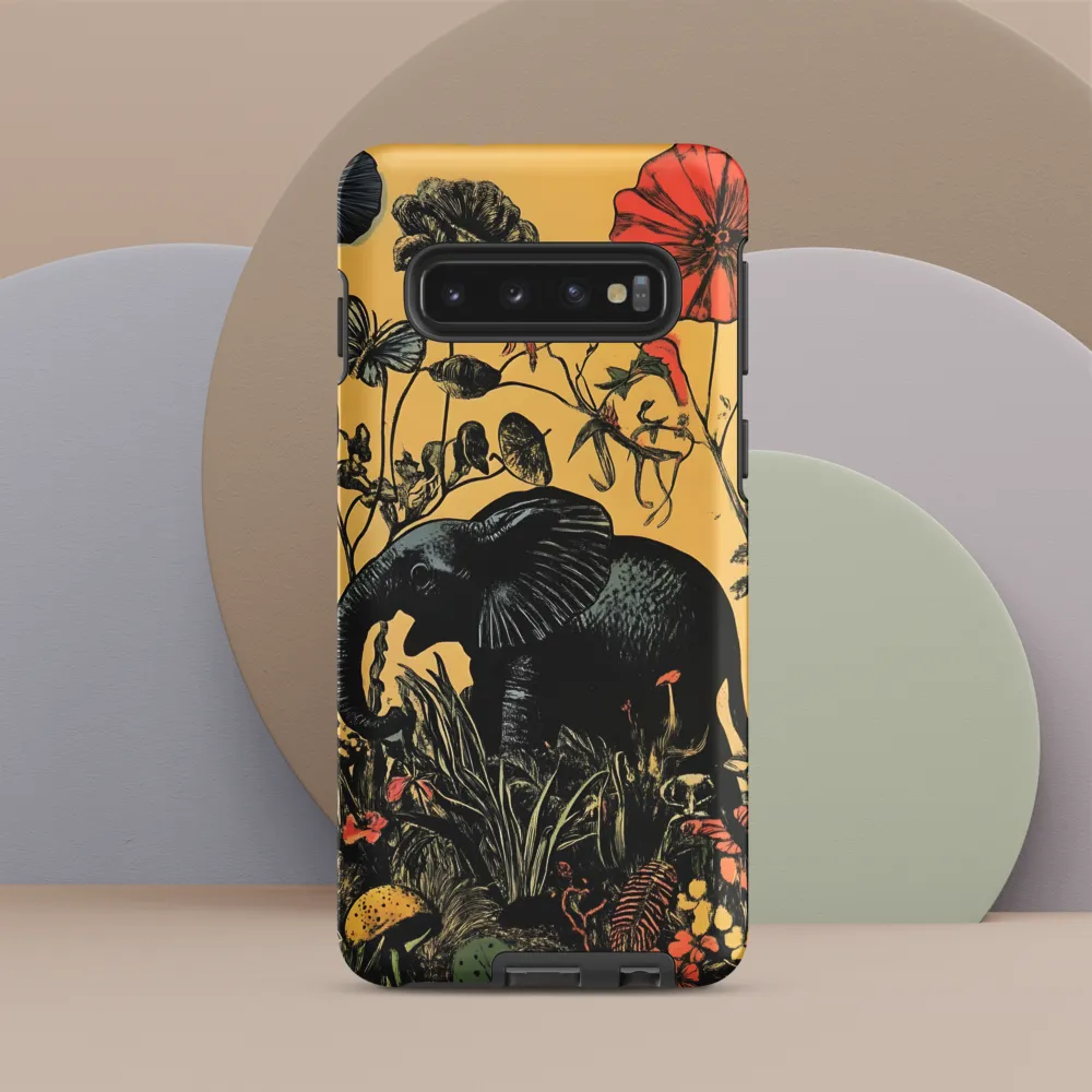 Floral Majesty: The Elephant's Sanctuary