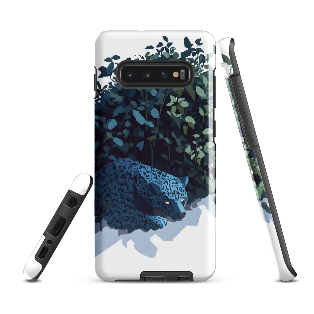 Veil of Shadows: The Lurking Jaguar | Phone Case |  S10 Plus | Tough Case | Glossy