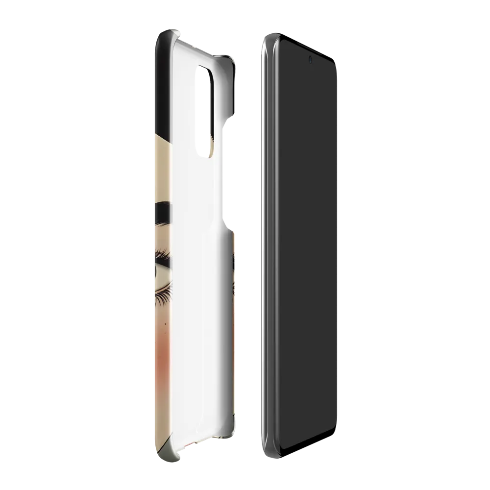 Serenity Captured: A Modern Portrait | Phone Case |  S20 Plus | Snap Case | Glossy