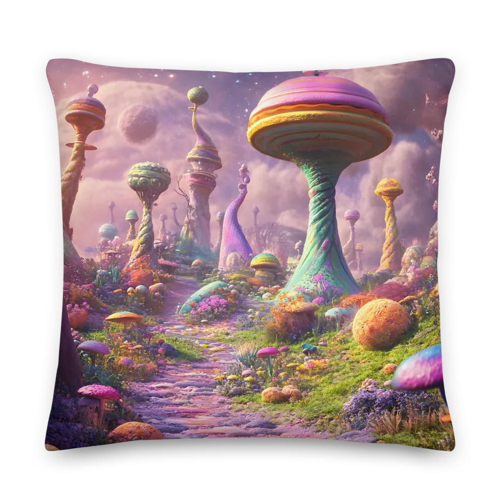 Whimsical Worlds: A Journey Through Fantasy | Pillow | 22″×22″