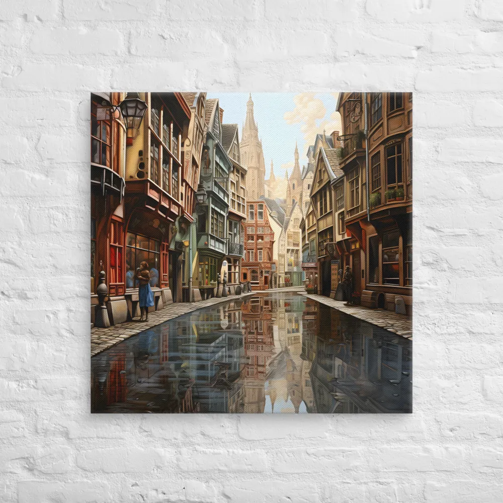 Reflections of a Timeless City | Canvas | 30″×30″