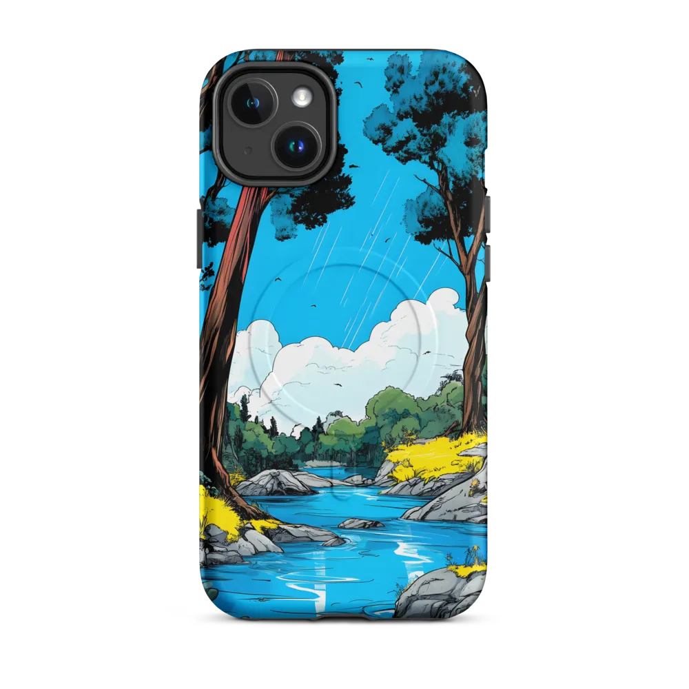 Tranquil River in a Comic Landscape