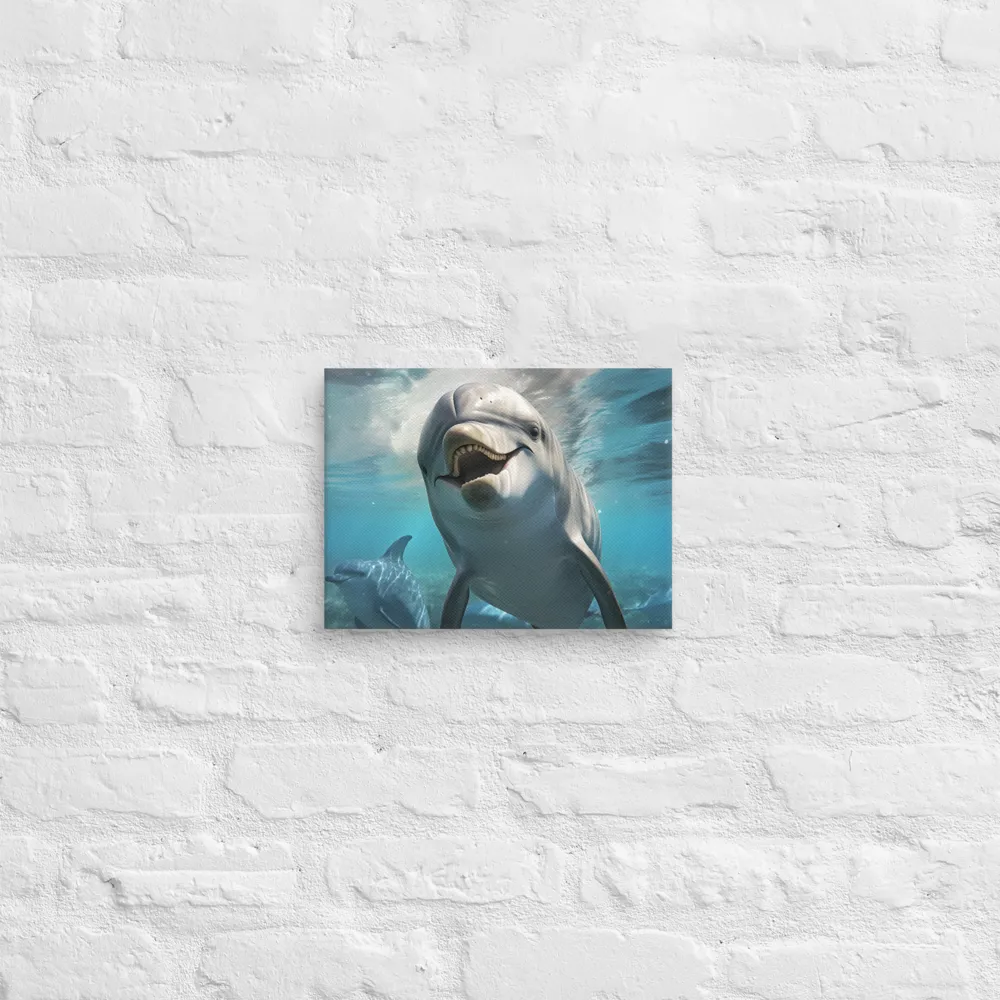 Beneath the Waves: A Dolphin's Dance