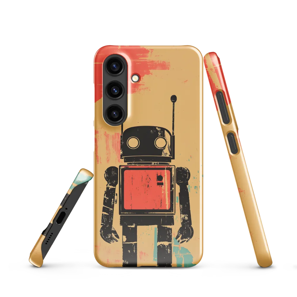 The Retro Robot | Phone Case |  S24 | Snap Case | Glossy