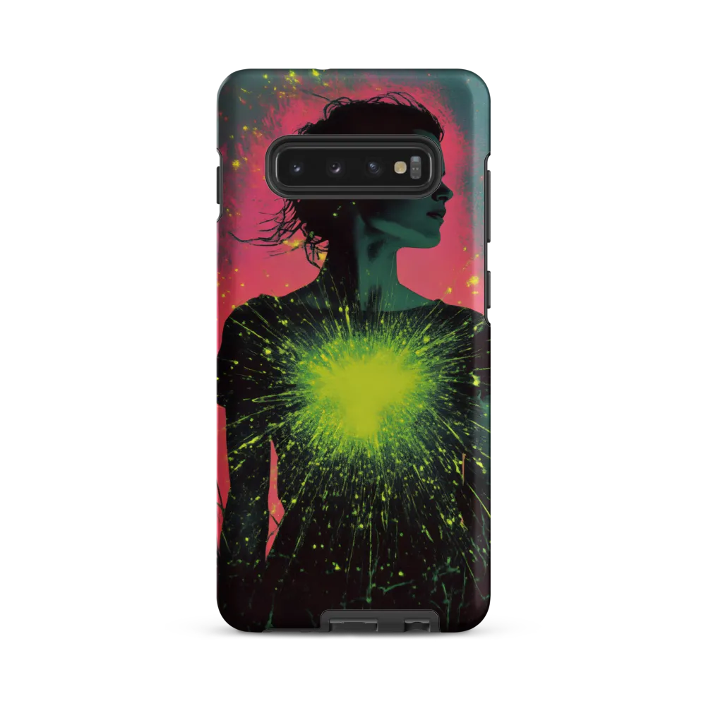 Cosmic Heart: A Surreal Portrait of Strength