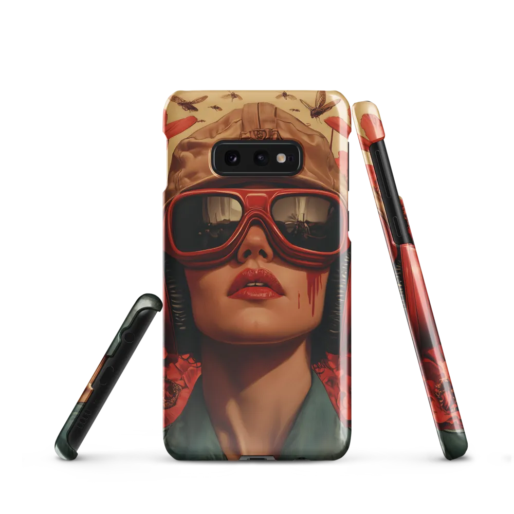 Defiant Portrait in a Floral Realm | Phone Case |  S10e | Snap Case | Glossy
