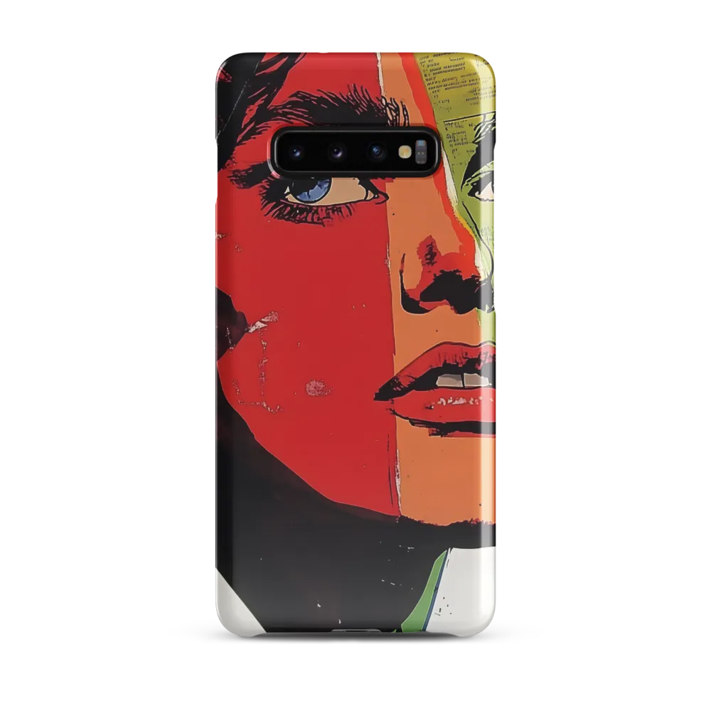 Vibrant Expressions: A Pop Art Portrait | Phone Case |  S10 Plus | Snap Case | Glossy