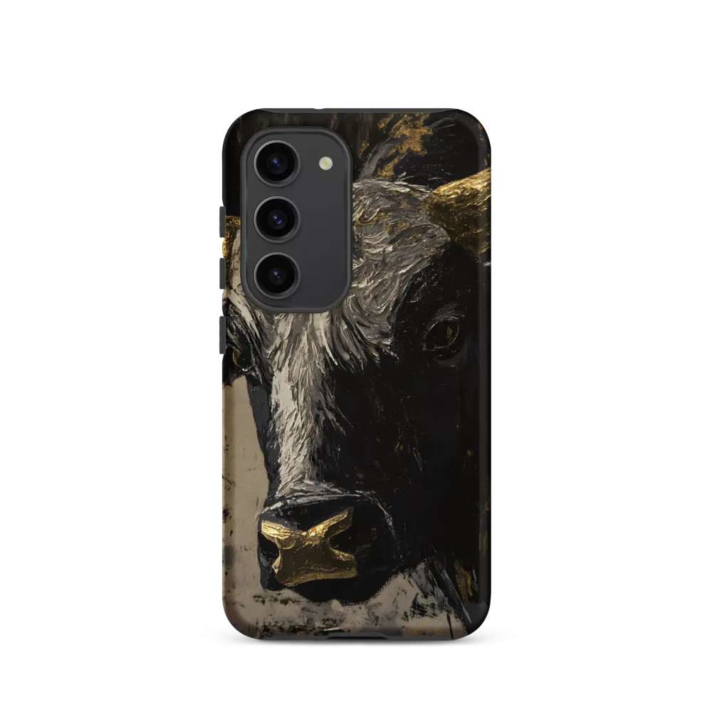 Majestic Bull: The Power in Black and Gold