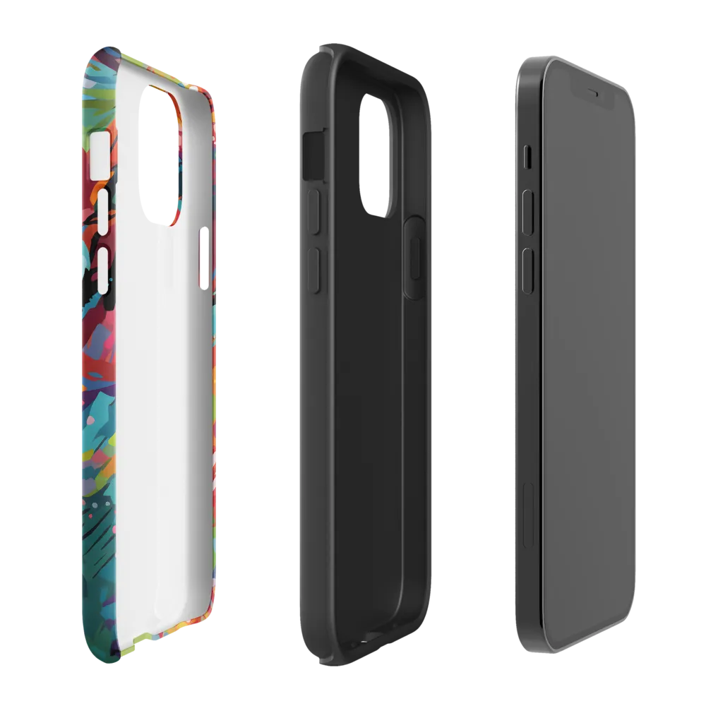 Colorful Lizard: An Abstract Adventure | Phone Case |  12 | Tough Case | Matte