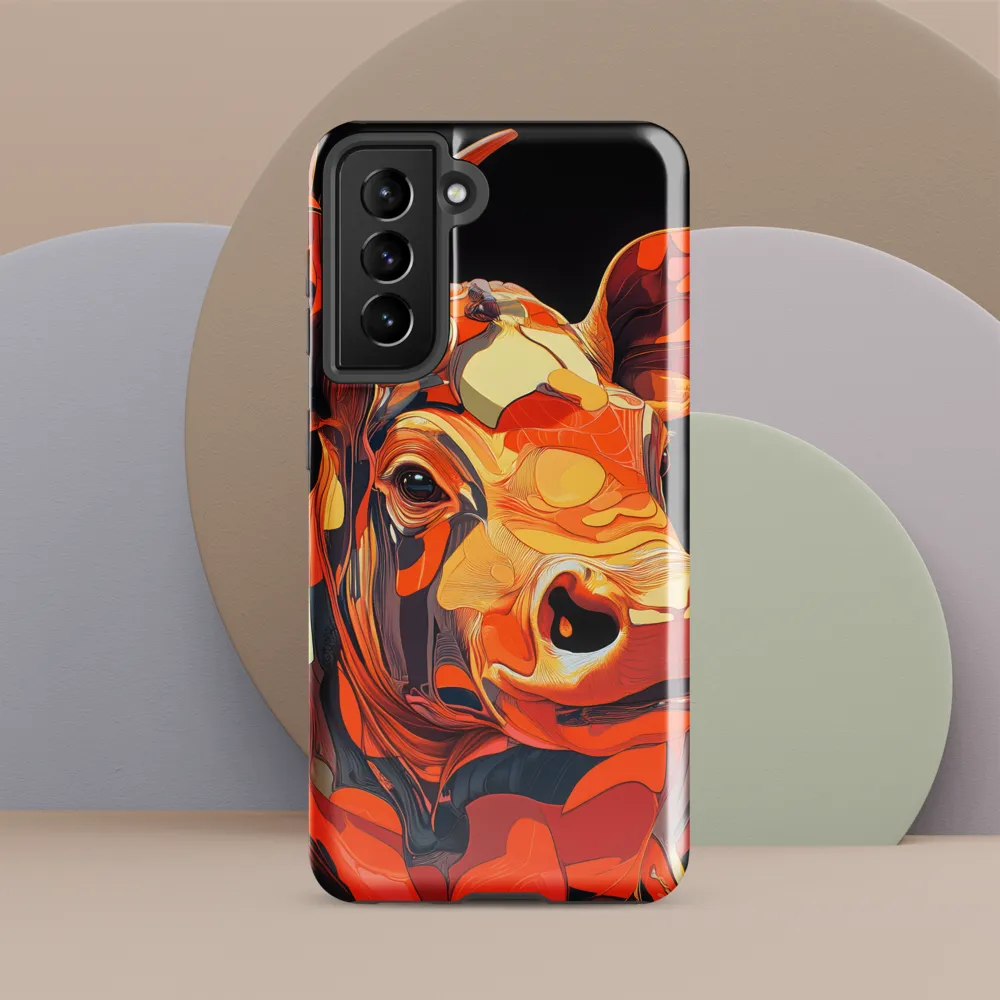 Modern Serenade: The Vibrant Cow