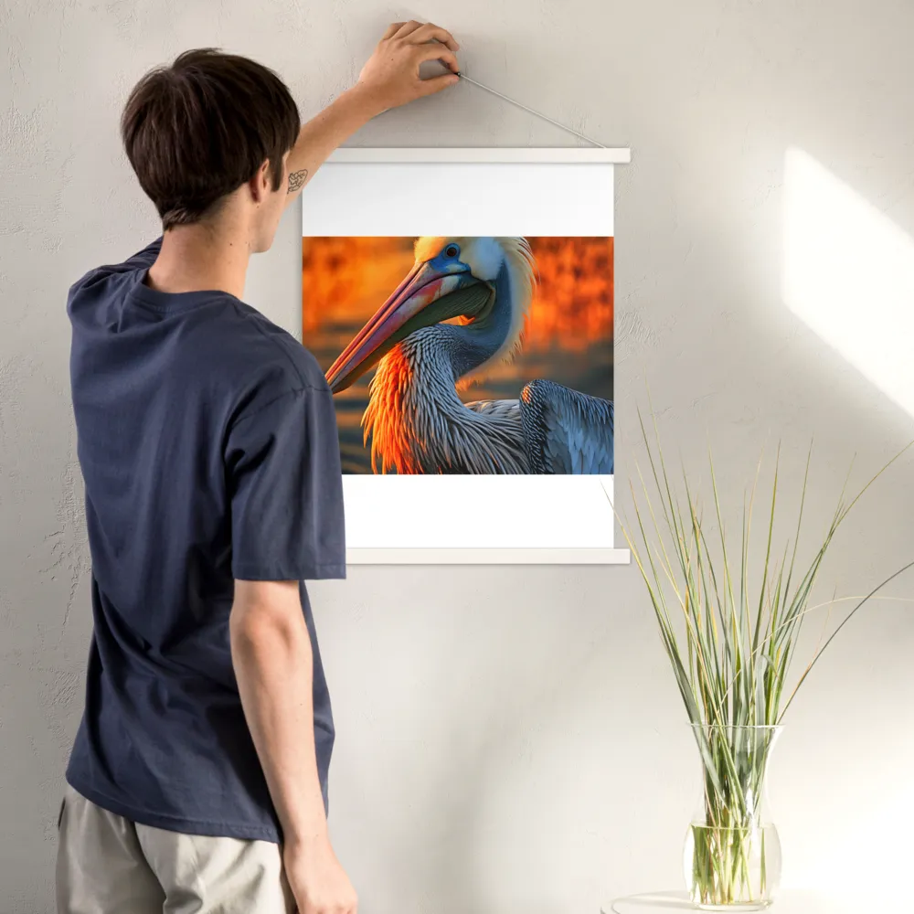 Elegance of the Pelican at Sunset