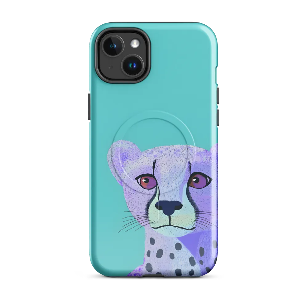 Curious Cheetah | Phone Case |  14 Plus | MagSafe® Tough Case | Glossy