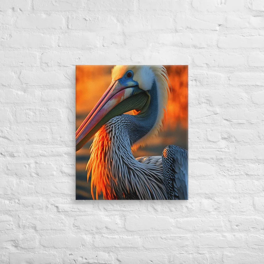 Elegance of the Pelican at Sunset