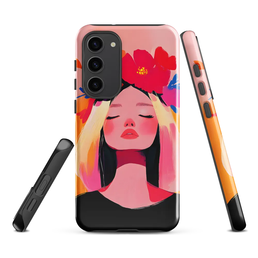 Floral Serenity | Phone Case |  S23 Plus | Tough Case | Glossy