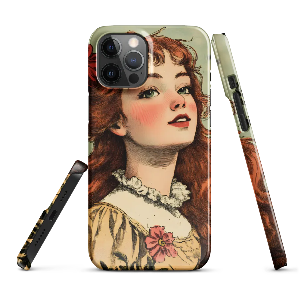 Whimsical Portrait of a Flower-Adorned Girl