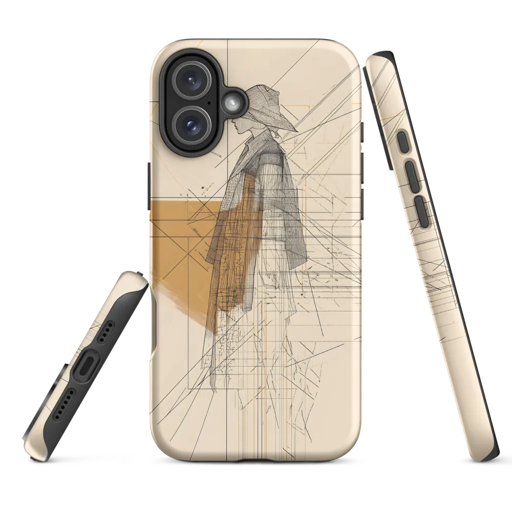 Abstract Profile: A Minimalist Exploration | Phone Case |  16 Plus | Tough Case | Matte