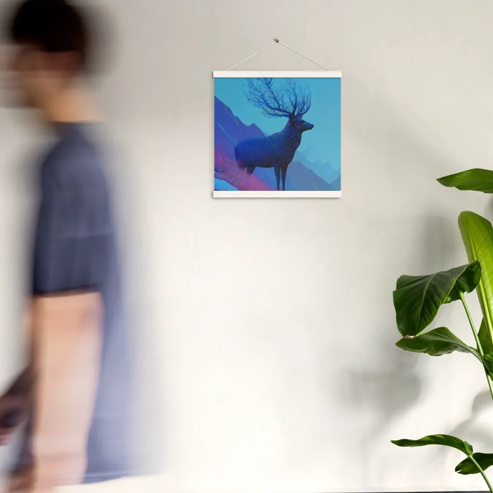 Ethereal Harmony | Poster With White Wood Hanger | 16″×16″