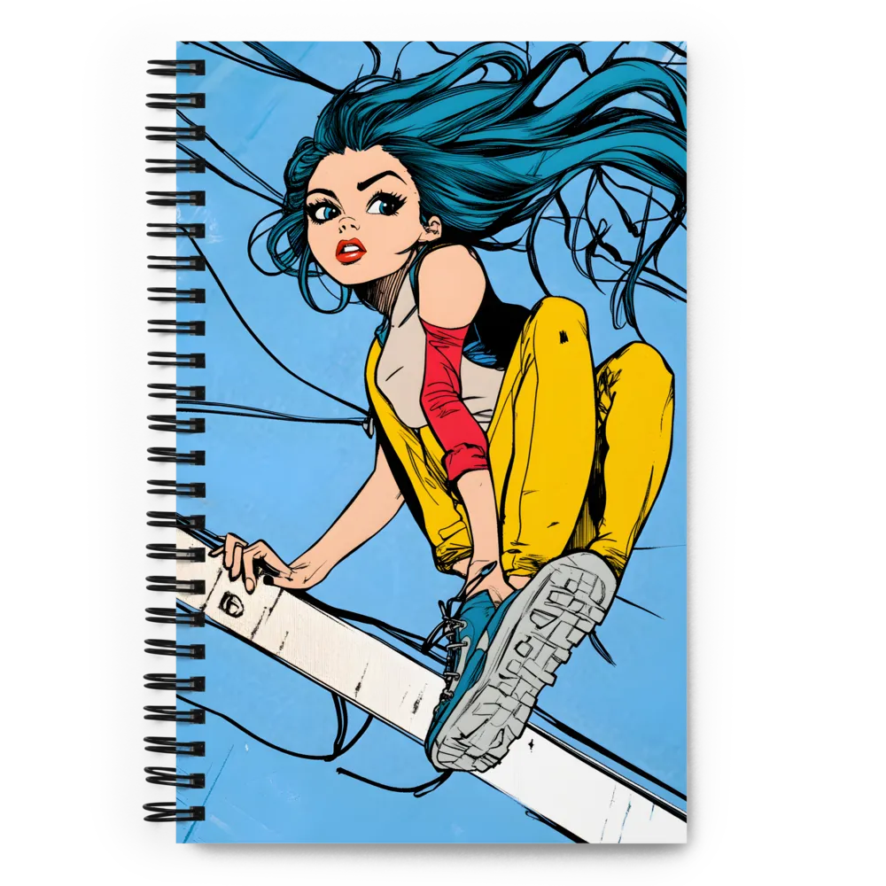 Urban Breeze: A Young Adventurer | Spiral Notebook