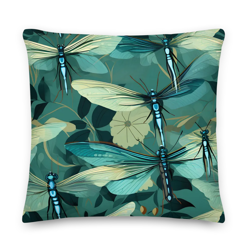 Whispers of Nature: Dragonflies in Harmony | Pillow & Pillow Case | Multiple Sizes