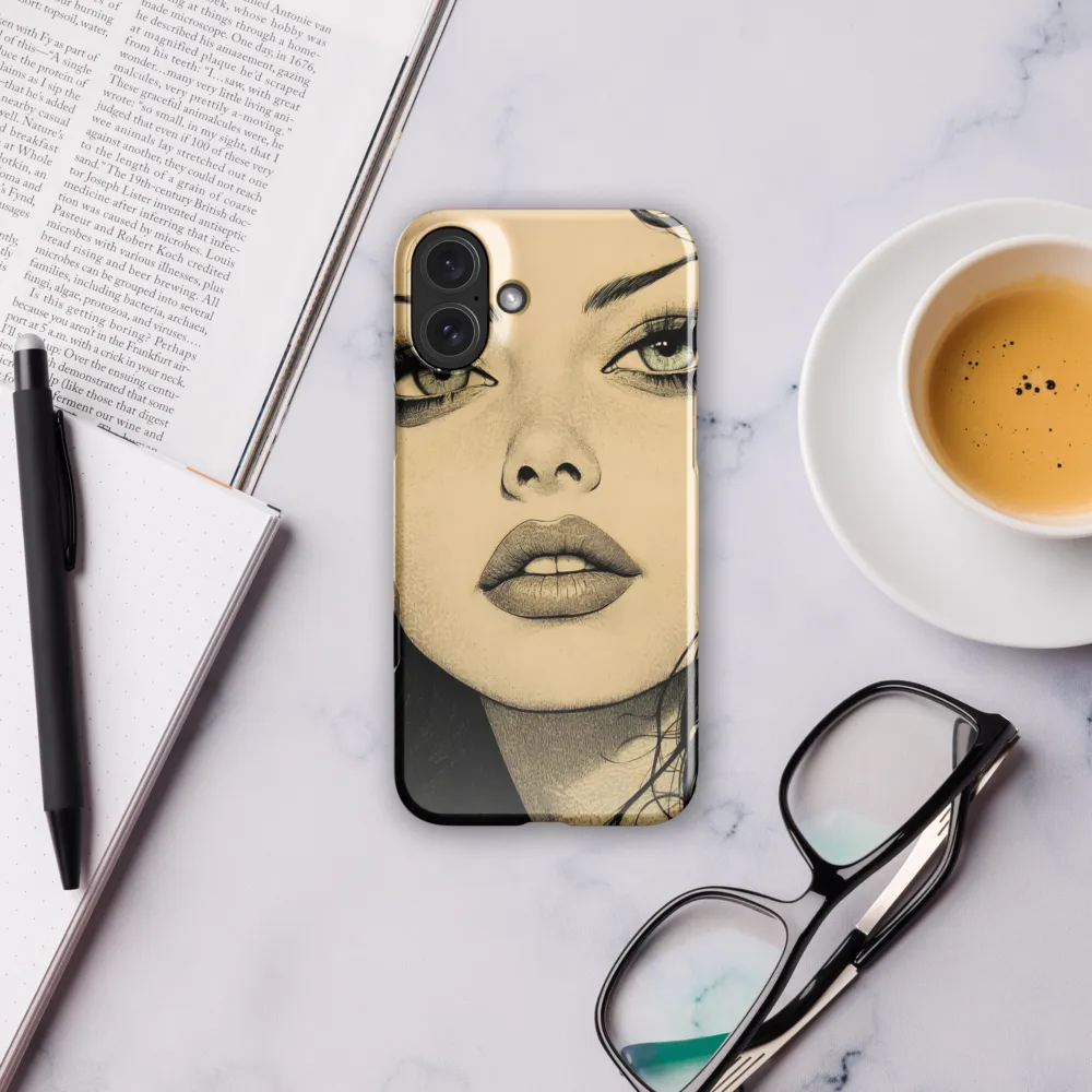 Enigmatic Gaze | Phone Case |  16 Plus | Snap Case | Glossy