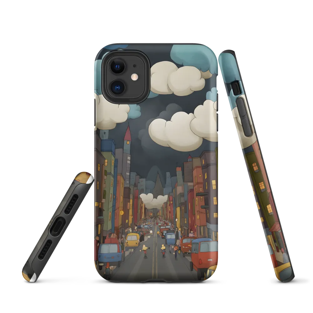 Urban Symphony: A City Awakens at Dusk | Phone Case |  11 | Tough Case | Matte