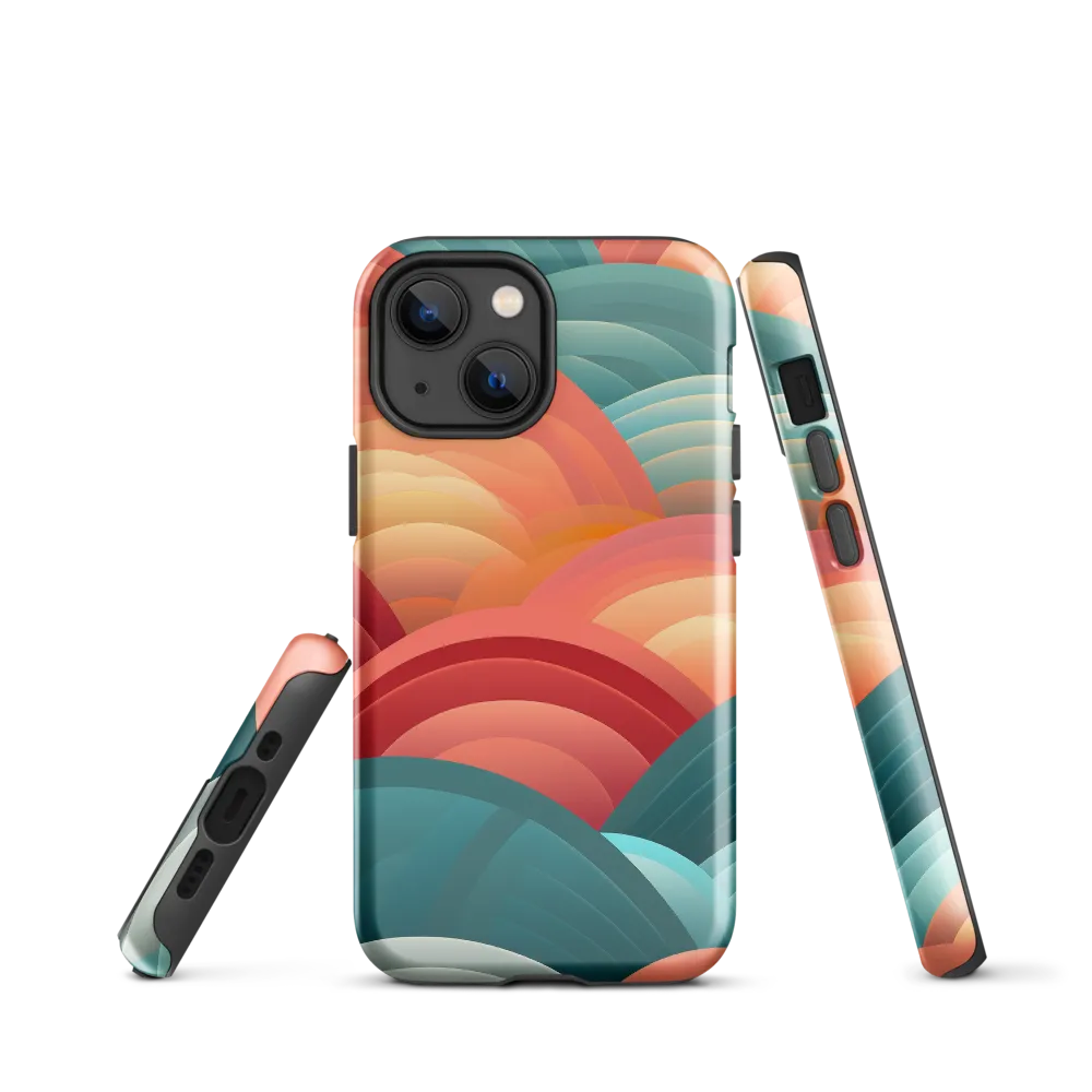 Rhythms of the Waves | Phone Case |  13 mini | Tough Case | Glossy