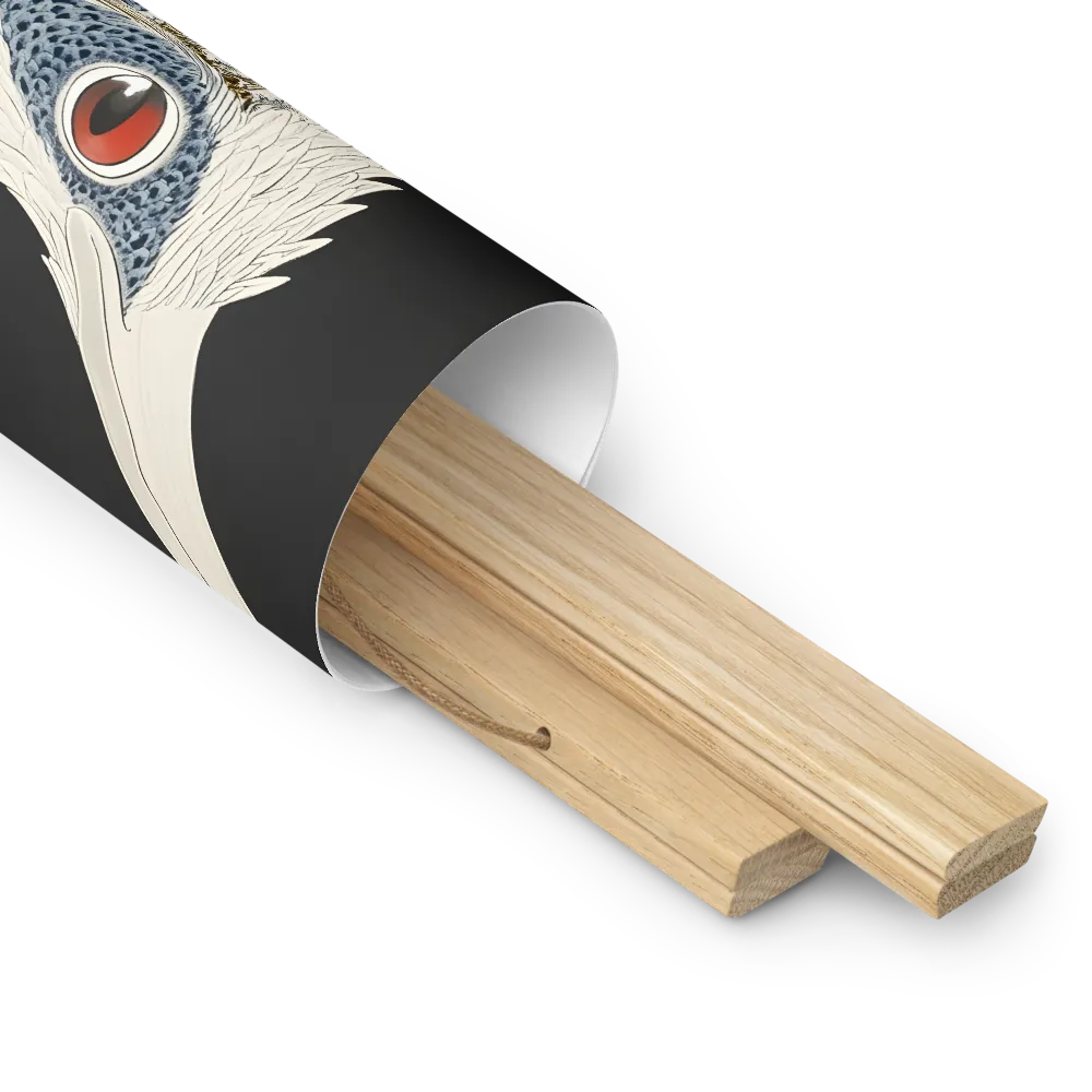 Elegance of the Majestic Peacock | Poster With Oak Wood Hanger | 10″×10″