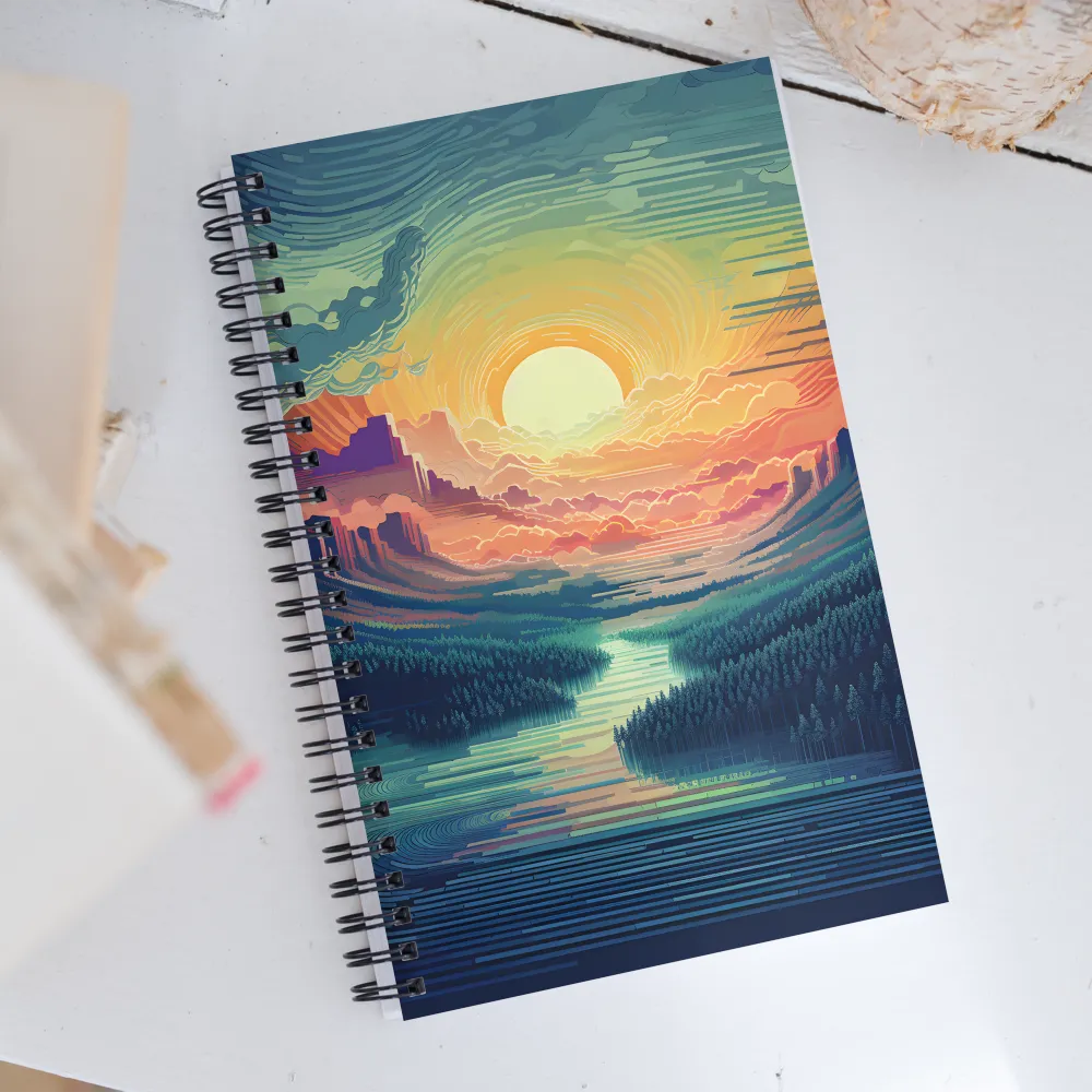 Elysium at Dusk | Spiral Notebook