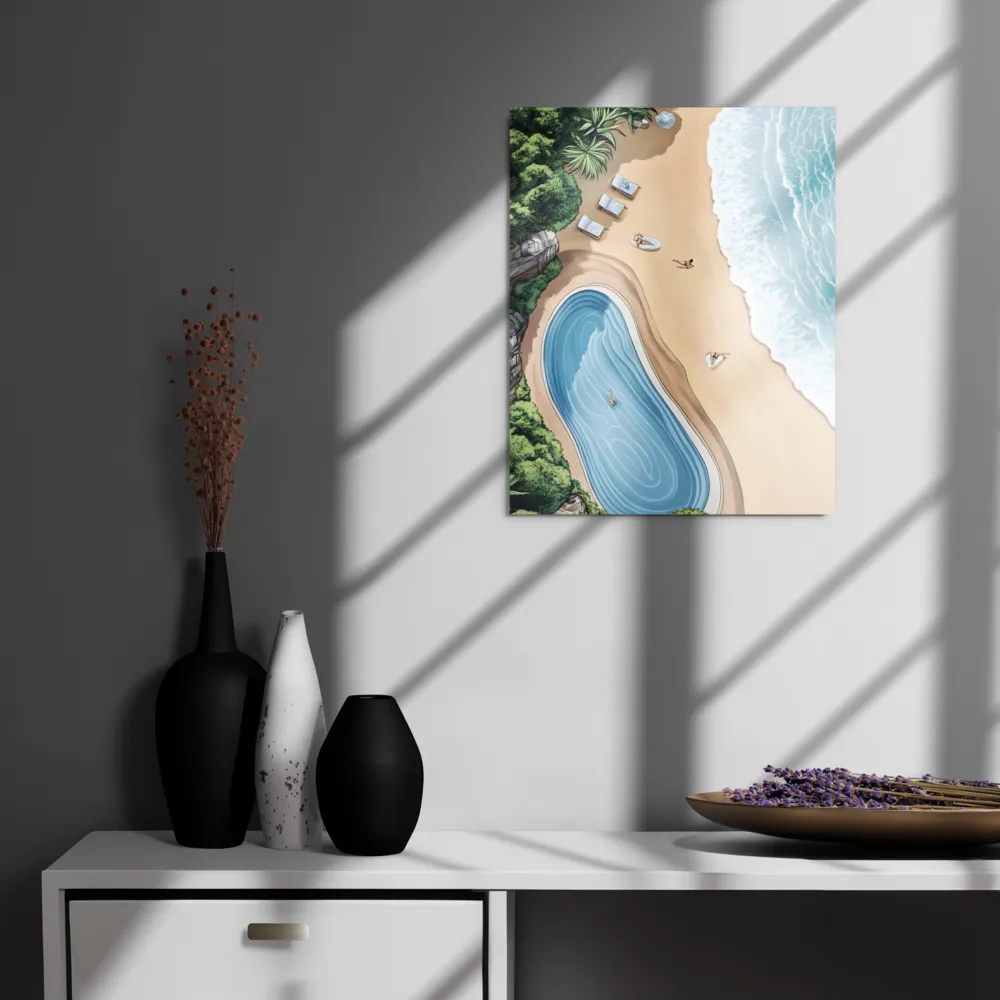 Serenity by the Shore | Metal Print | 16″×20″