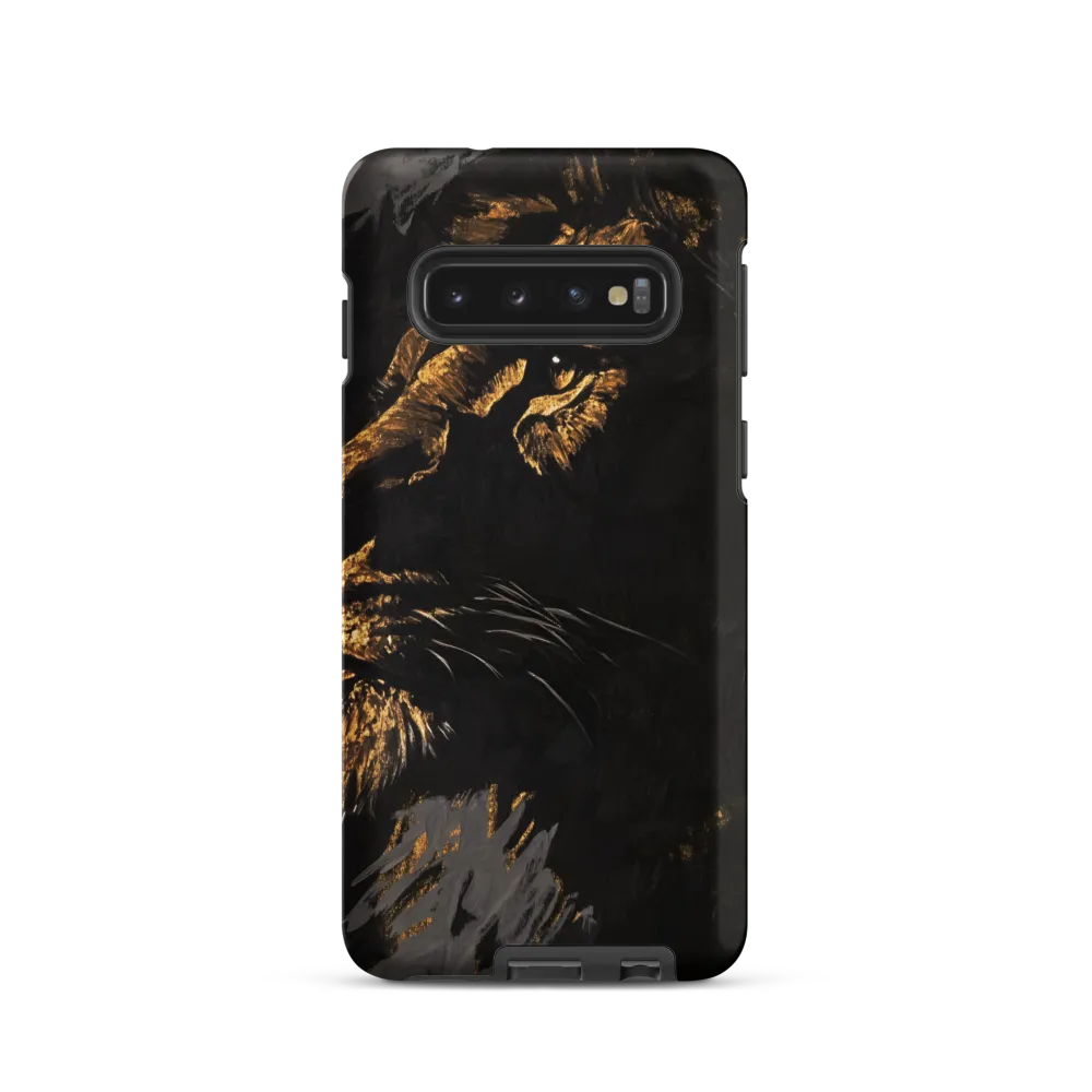 Majestic Gaze: The Golden Lion