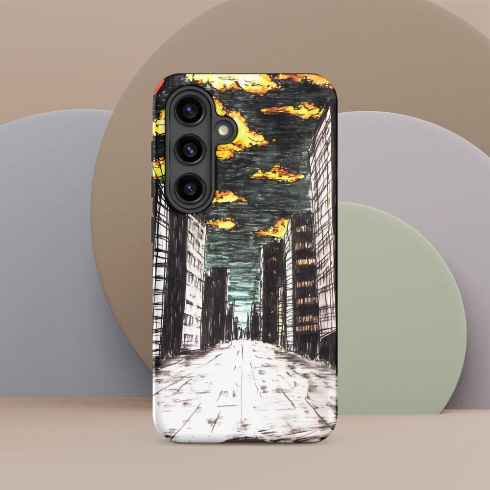 Eclipsed Cityscape