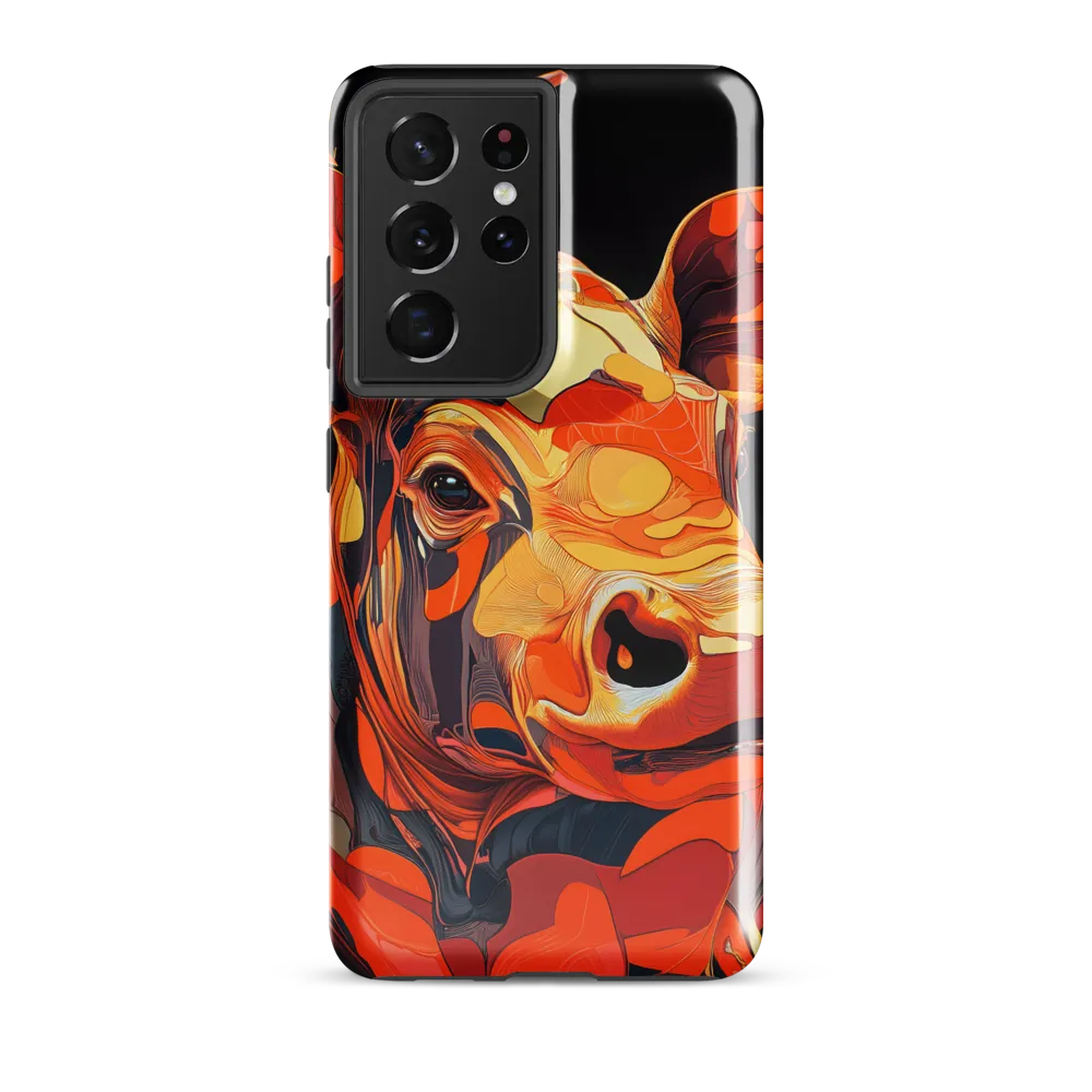 Modern Serenade: The Vibrant Cow