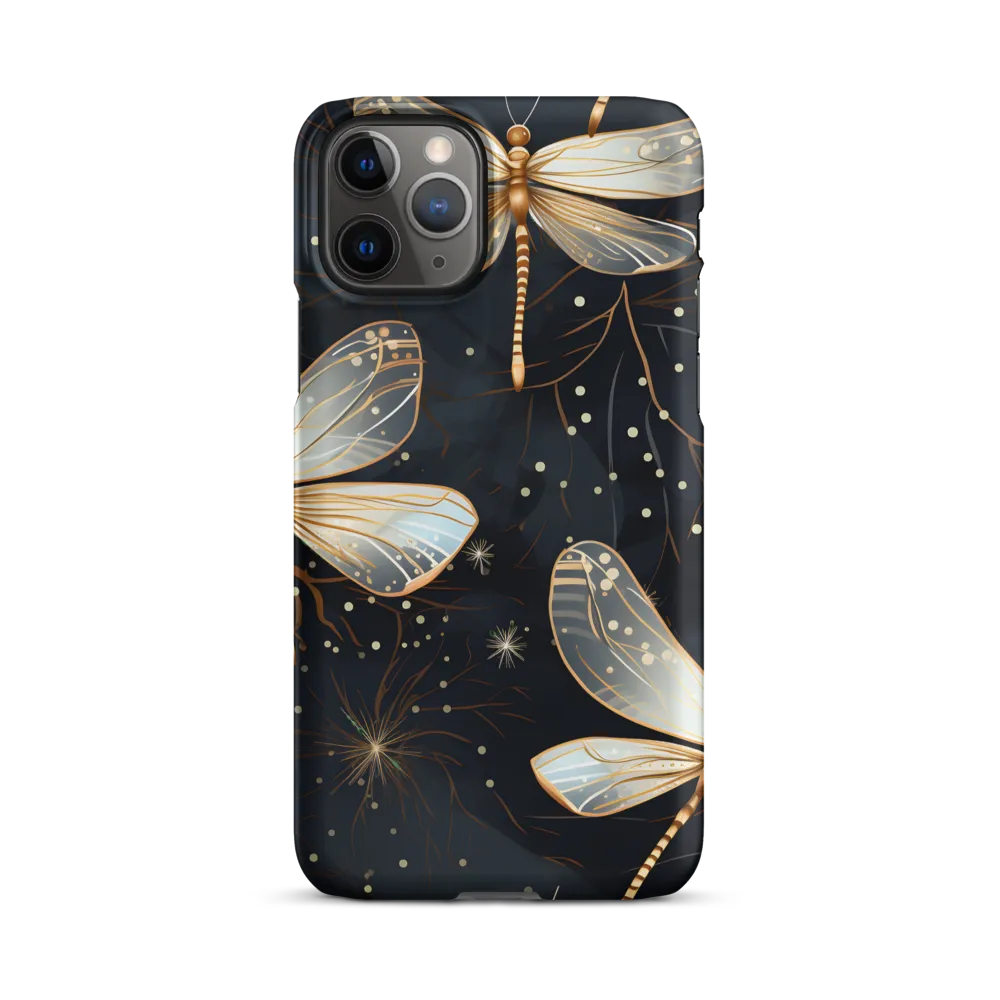 Ethereal Dance: Dragonflies in a Midnight Garden